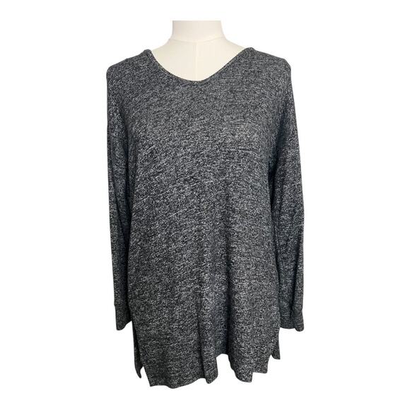 Soft Surroundings Hoodie Gray Casual Sweater Blouse Shirt Top Small Comfy - Picture 2 of 6